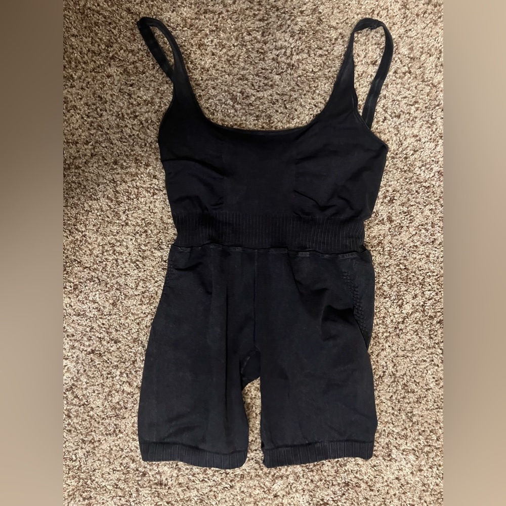 Free People Good Karma Runsie in Black